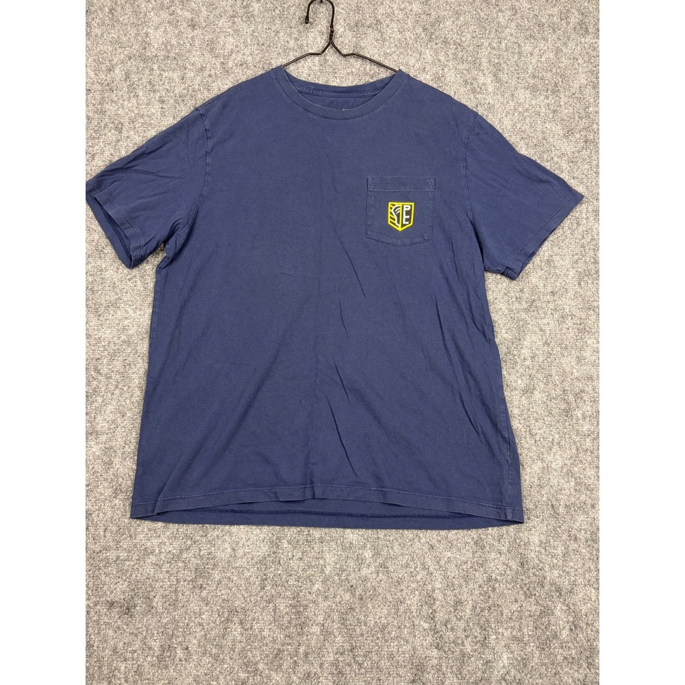 Vineyard Vines Mens PLL Premier Lacrosse League Pocket T-Shirt Navy Blue Large